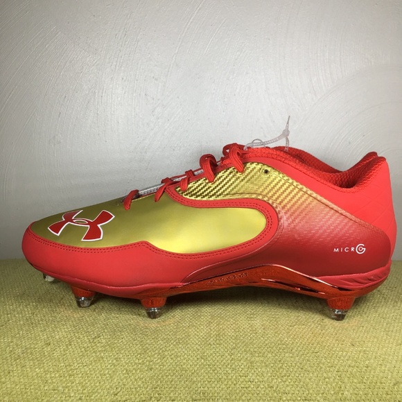 red and gold cleats